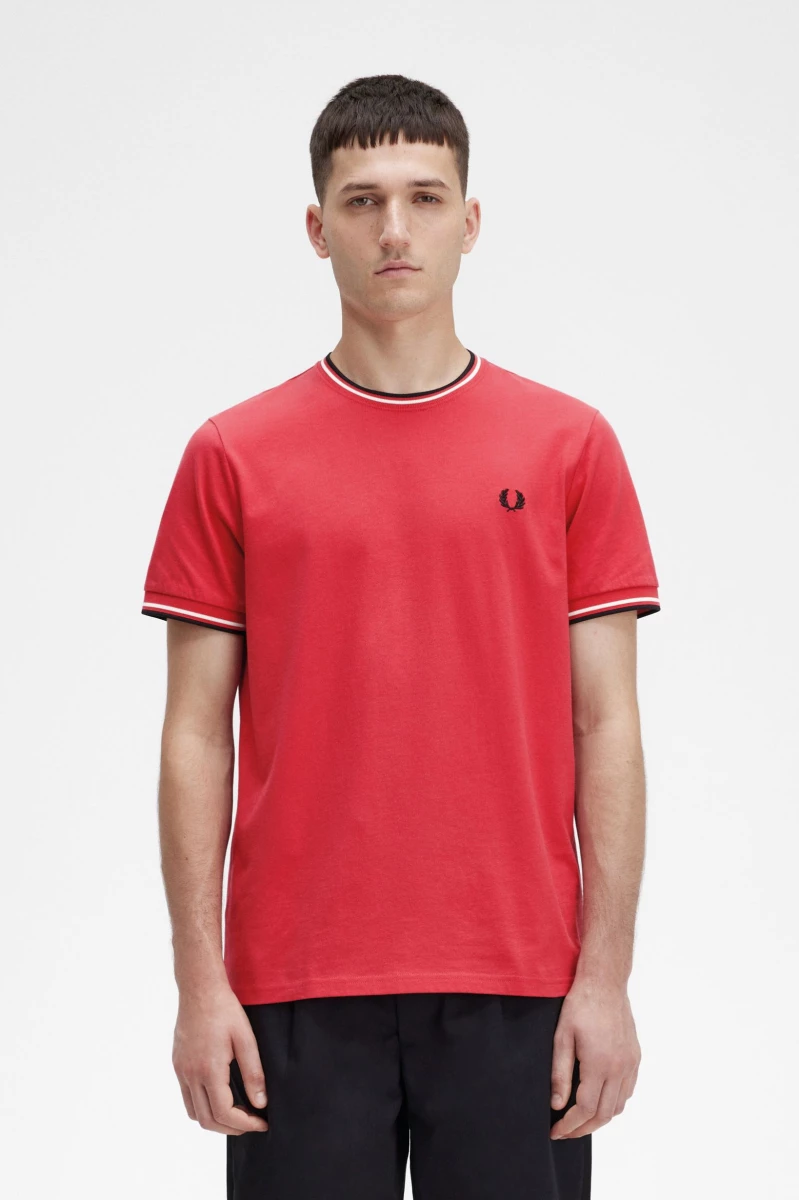 fred perry m1588 279 washed red