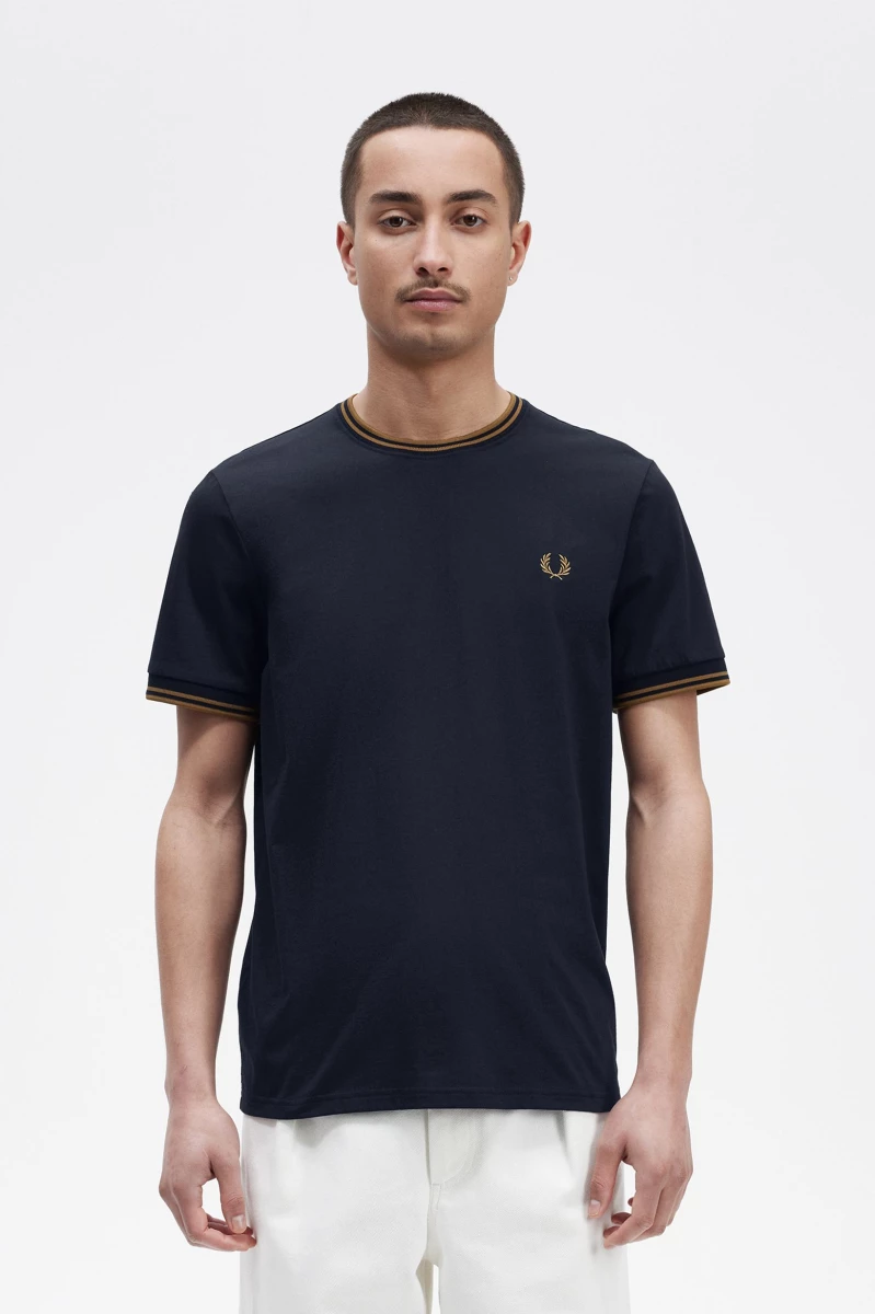 fred perry m1588 m68 nvy drk caramel