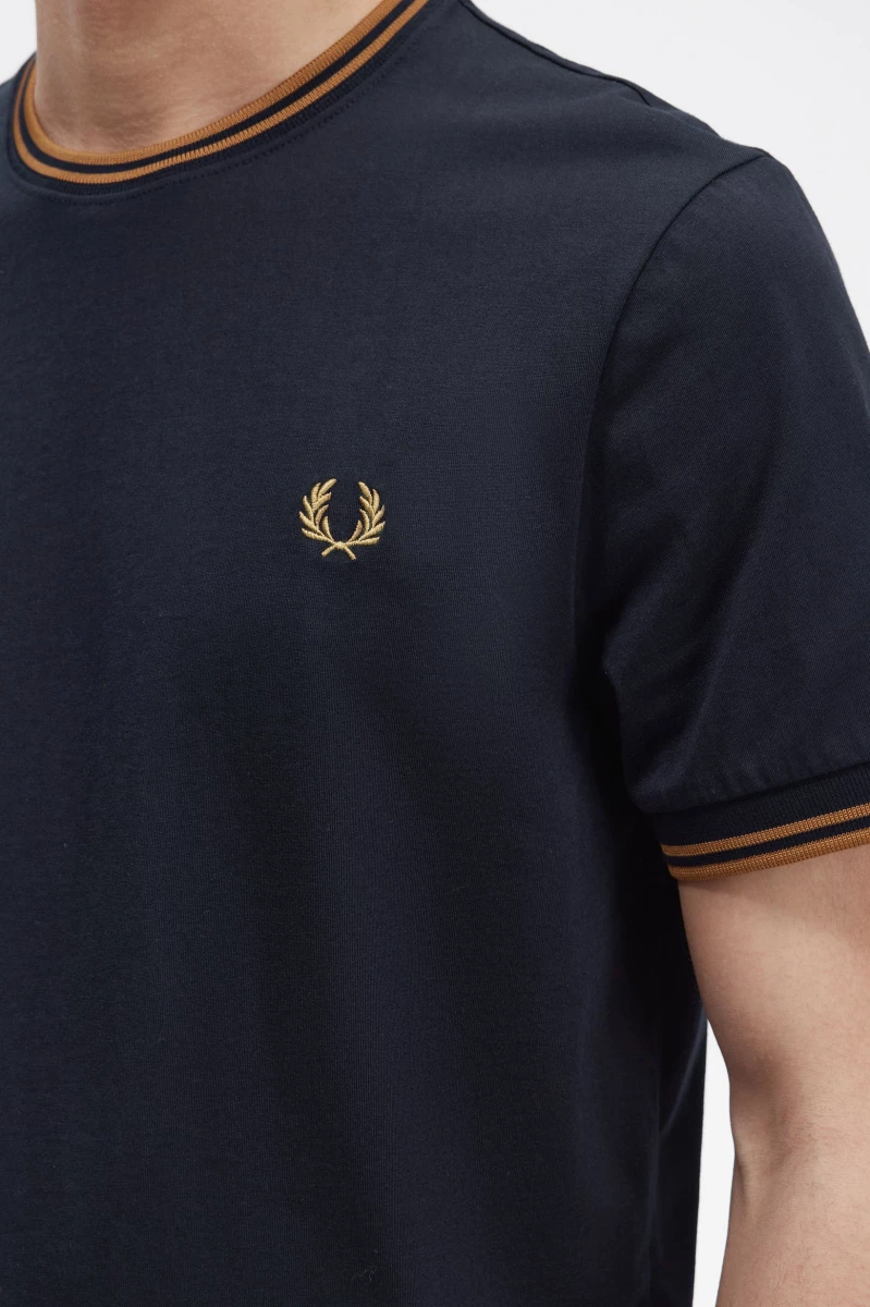 fred perry m1588 m68 nvy drk caramel