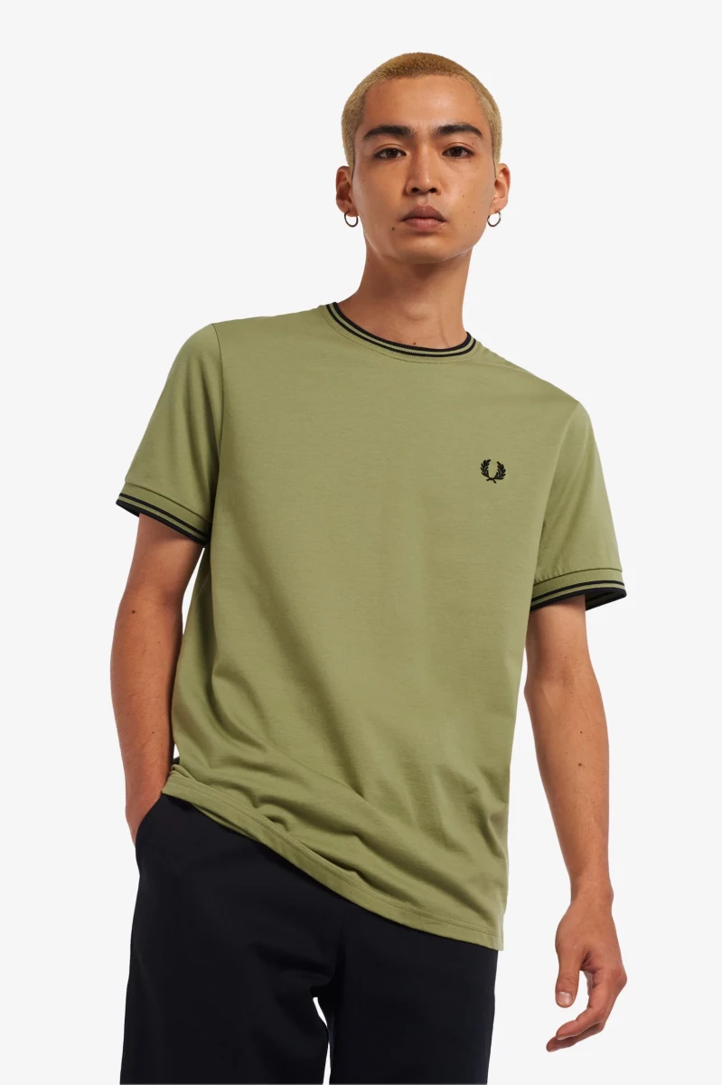 fred perry m1588 p05 sage green