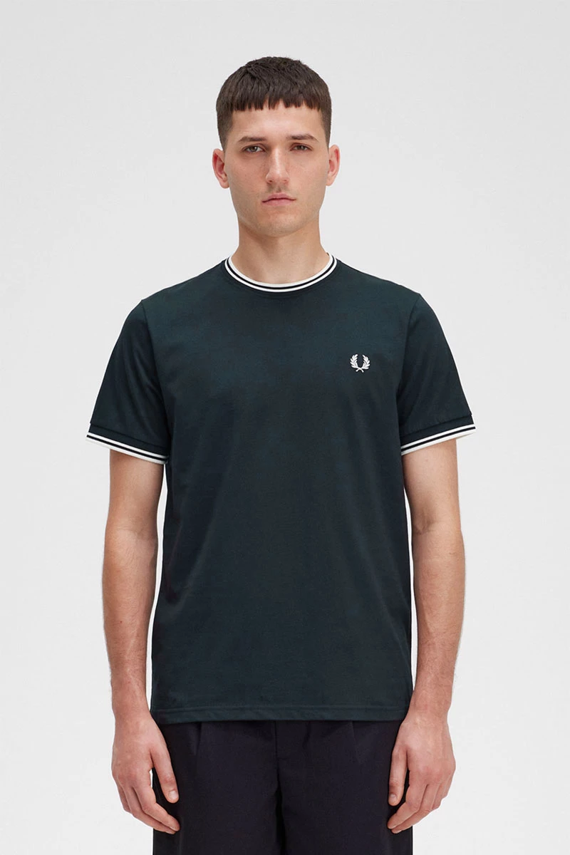 fred perry m1588 q20 night green