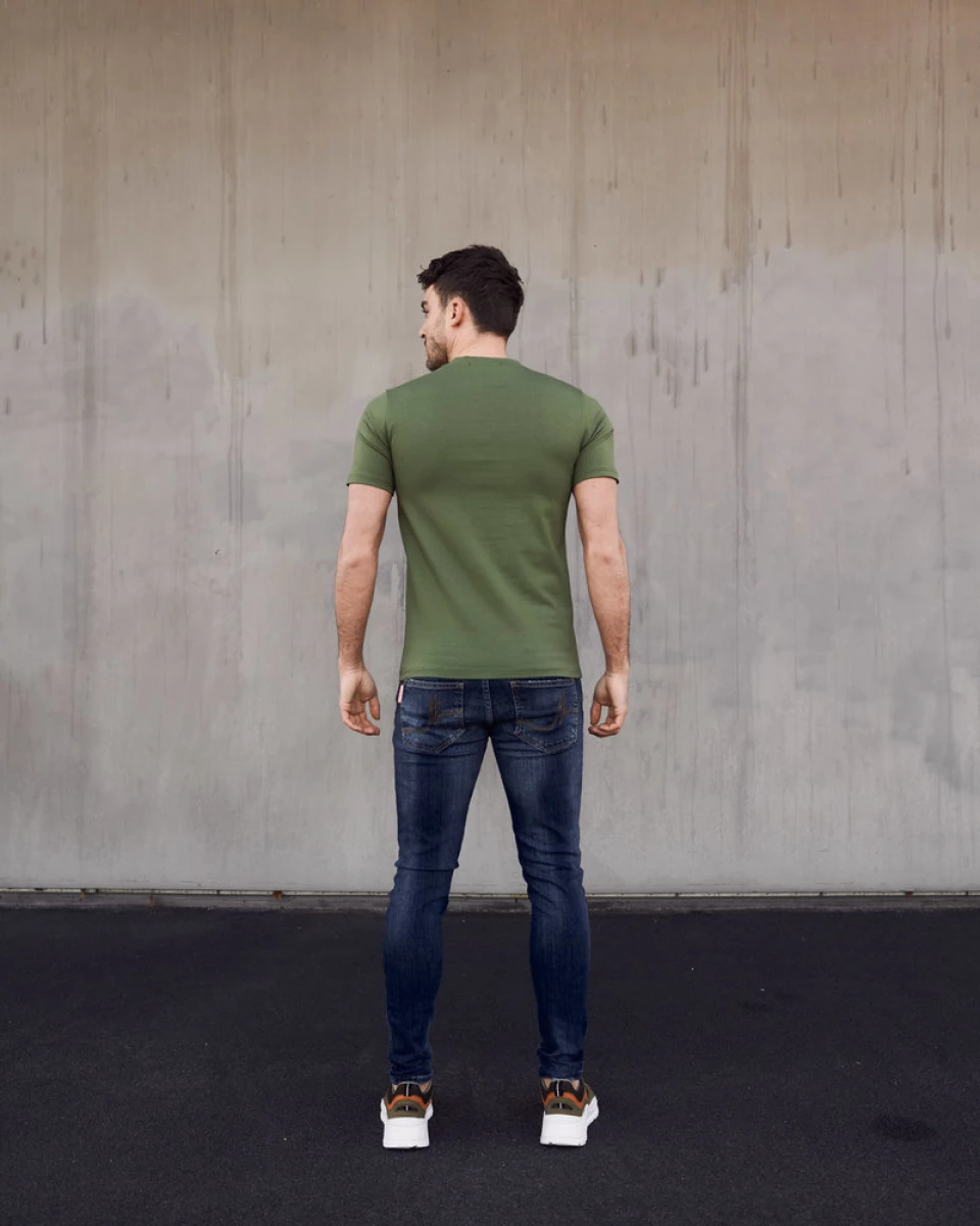 malelions lifestyle t shirt light army