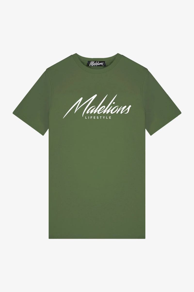 malelions lifestyle t shirt light army
