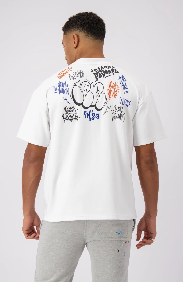 black bananas tagged tee white