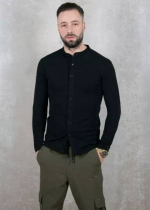 AB Lifestyle button up jet black