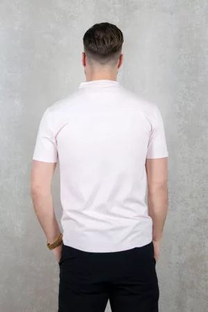 AB Lifestyle button up short-sleeve barely pink