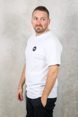 Balr olaf rubber badge t-shirt bright white
