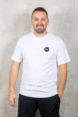 Balr olaf rubber badge t-shirt bright white