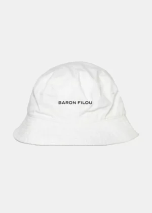 Baron Filou organic bucket hat white