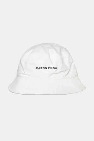 Baron Filou organic bucket hat white