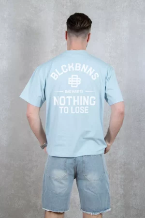 Black Bananas bad habits tee blue