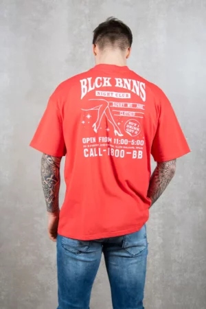 Black Bananas red light tee red
