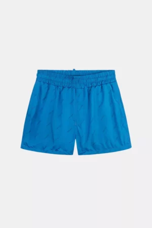 Croyez allover swim shorts royal blue