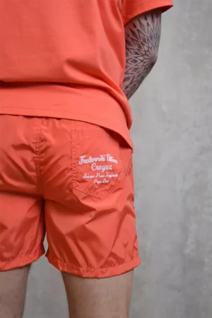 Croyez fraternite swim shorts coral/white