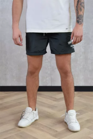 Croyez fraternite swim shorts dark green/off-white