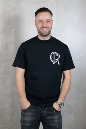 Croyez initial t-shirt vintage black