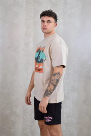 Croyez thermal flamingo t-shirt khaki