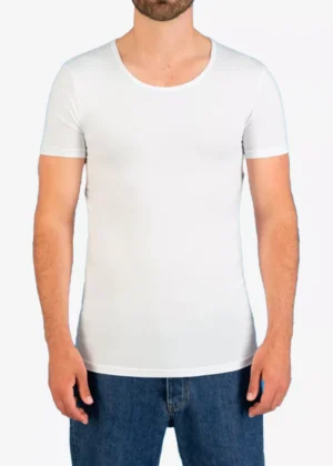 Garage R-Neck bodyfit 100 White
