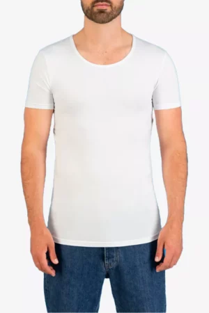 Garage R-Neck bodyfit 100 White