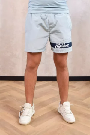 Malelions captain swim shorts light blue/navy