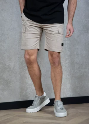 Malelions cotton cargo shorts beige