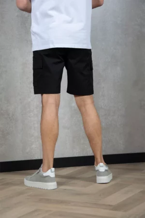 Malelions cotton cargo shorts black