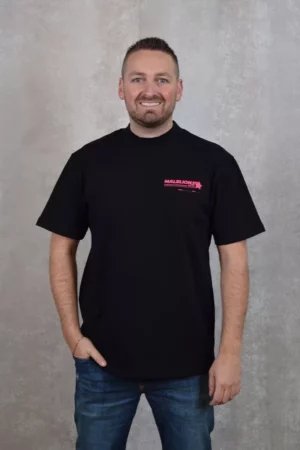 Malelions hotel t-shirt black/pink