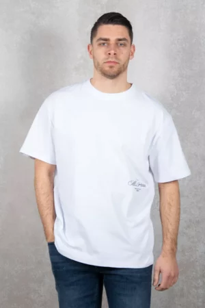 Malelions men resort t-shirt white/black