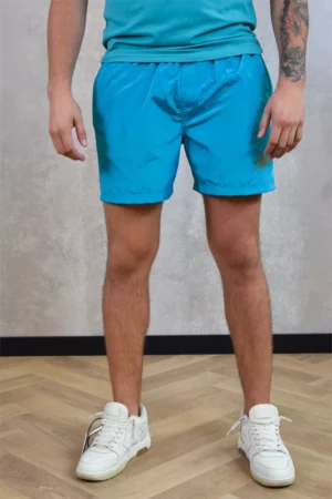 Malelions venetian swim shorts aqua blue/gold