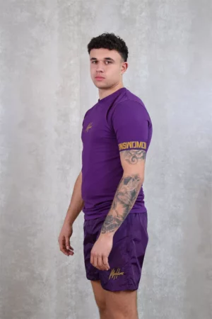 Malelions venetian t-shirt purple/gold