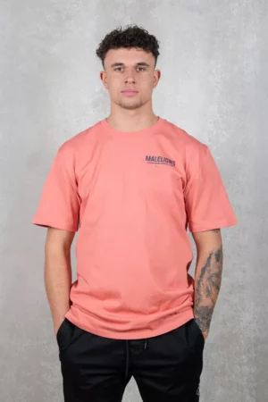 Malelions worldwide paint t-shirt coral 734