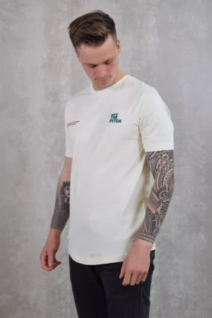 OFF THE PITCH division slim fit tee 102 off white