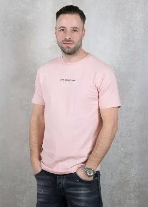 OFF THE PITCH duplicate slim fit tee 391 silver pink