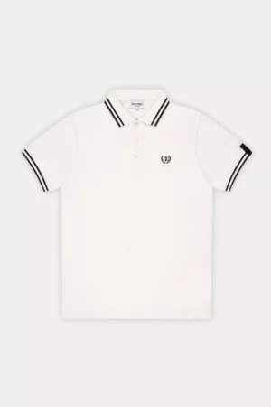 Quotrell batera polo off white/black