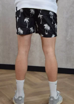 Quotrell palm swimshort black/white