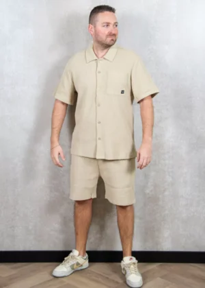 Quotrell playa shirt beige