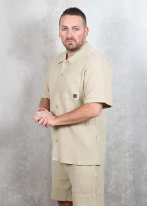 Quotrell playa shirt beige