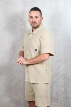 Quotrell playa shirt beige