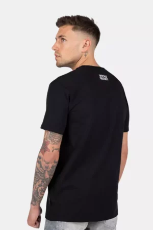 Wrong Friends blue roses t-shirt black