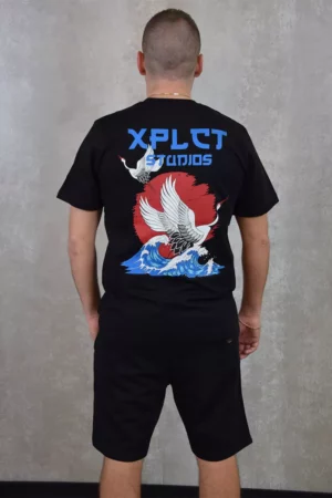 XPLCT waves tee zwart