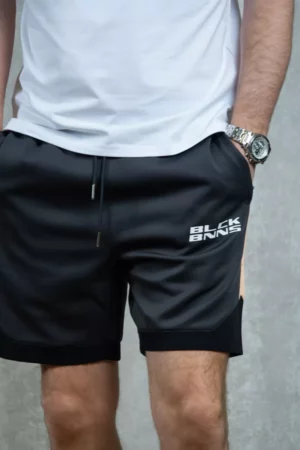 Black Bananas initial shorts black