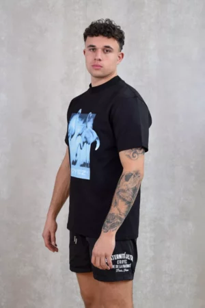 Croyez sonar flamingo t-shirt black