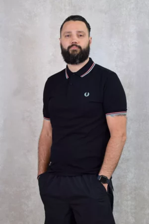 Fred Perry m3600 v31 blk/crlhet/slvbl