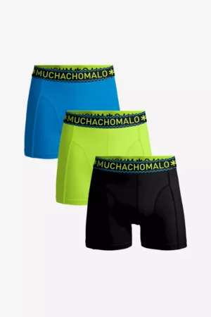 MUCHACHOMALO solid1010-479 black/green/blue