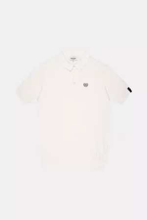 Quotrell jay knitted polo off white/black