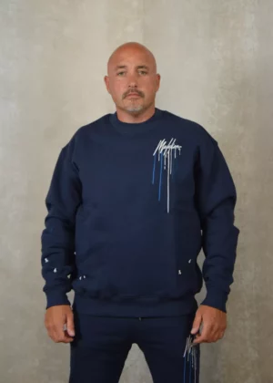 Malelions oversized painter sweater 303 navy