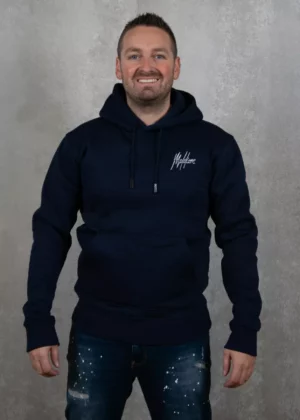 Malelions split hoodie navy/grey