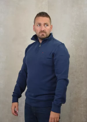 AB Lifestyle diamond half-zip sweater peacoat