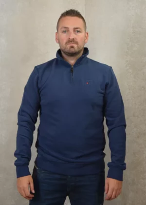 AB Lifestyle diamond half-zip sweater peacoat
