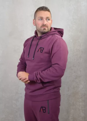AB Lifestyle essential hoodie eggplant